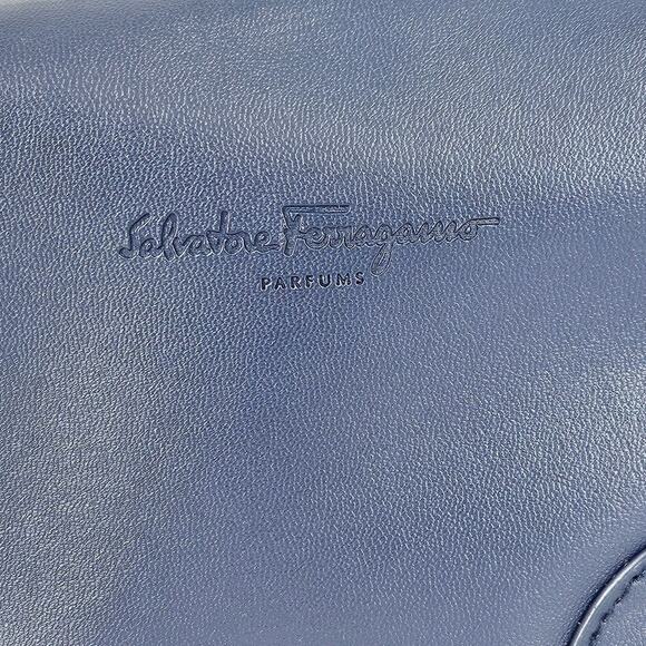SALVATORE FERRAGAMO MAKE-UP/TOILETRY ZIPPER POUCH BAG DESIGNED TURKISH AIRLINES - Picture 2 of 11
